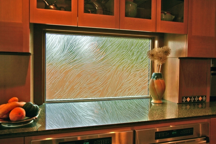Custom Texture Slump Glass Window - DW-009