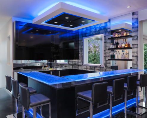 4-Layer Aisu Glass Bar Countertop